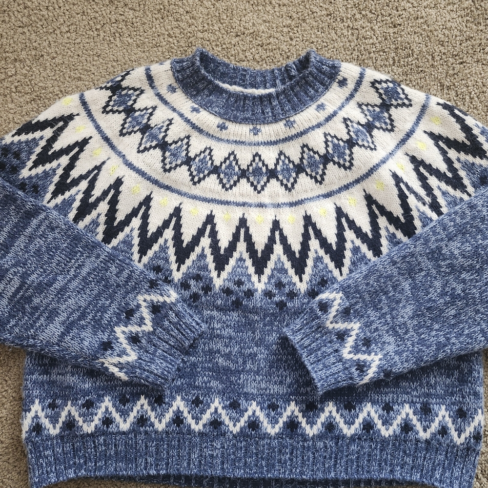 American Eagle Outfitters Snow Stopper Sweater Women's XL Blue